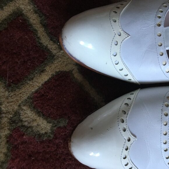 JOHN FLUEVOG Chamomile Teapots White + Ivory Shoes Size 8 - Picture 9 of 11